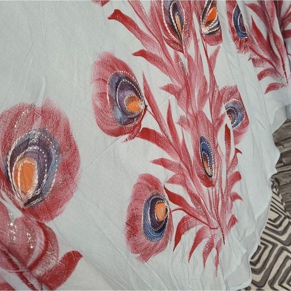 Blue Floral Swing Dress Fresh floral print invites a spring aesthetic in this la - Picture 6 of 7